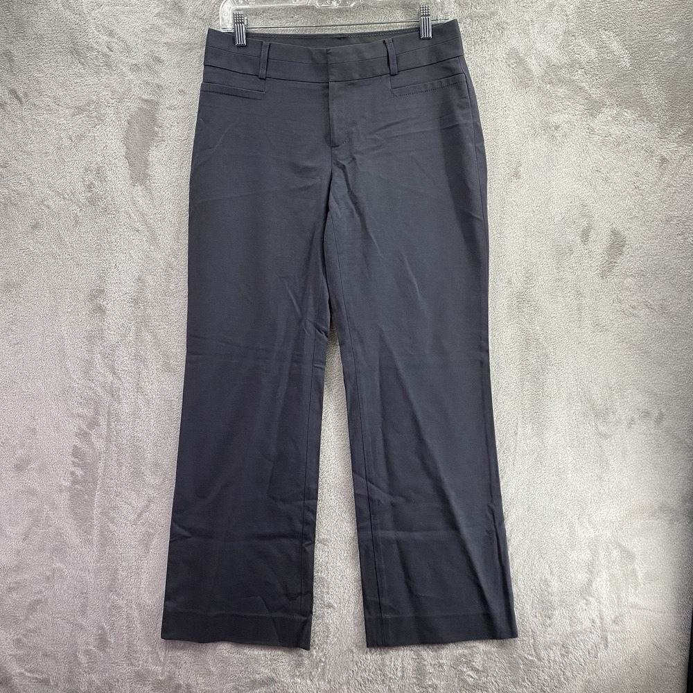 Banana Republic Jackson Fit Navy Trouser Pants Women's 4 Stretch Cotton